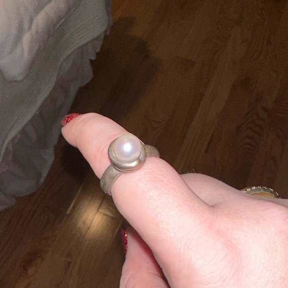 James Avery Pearl wrap ring